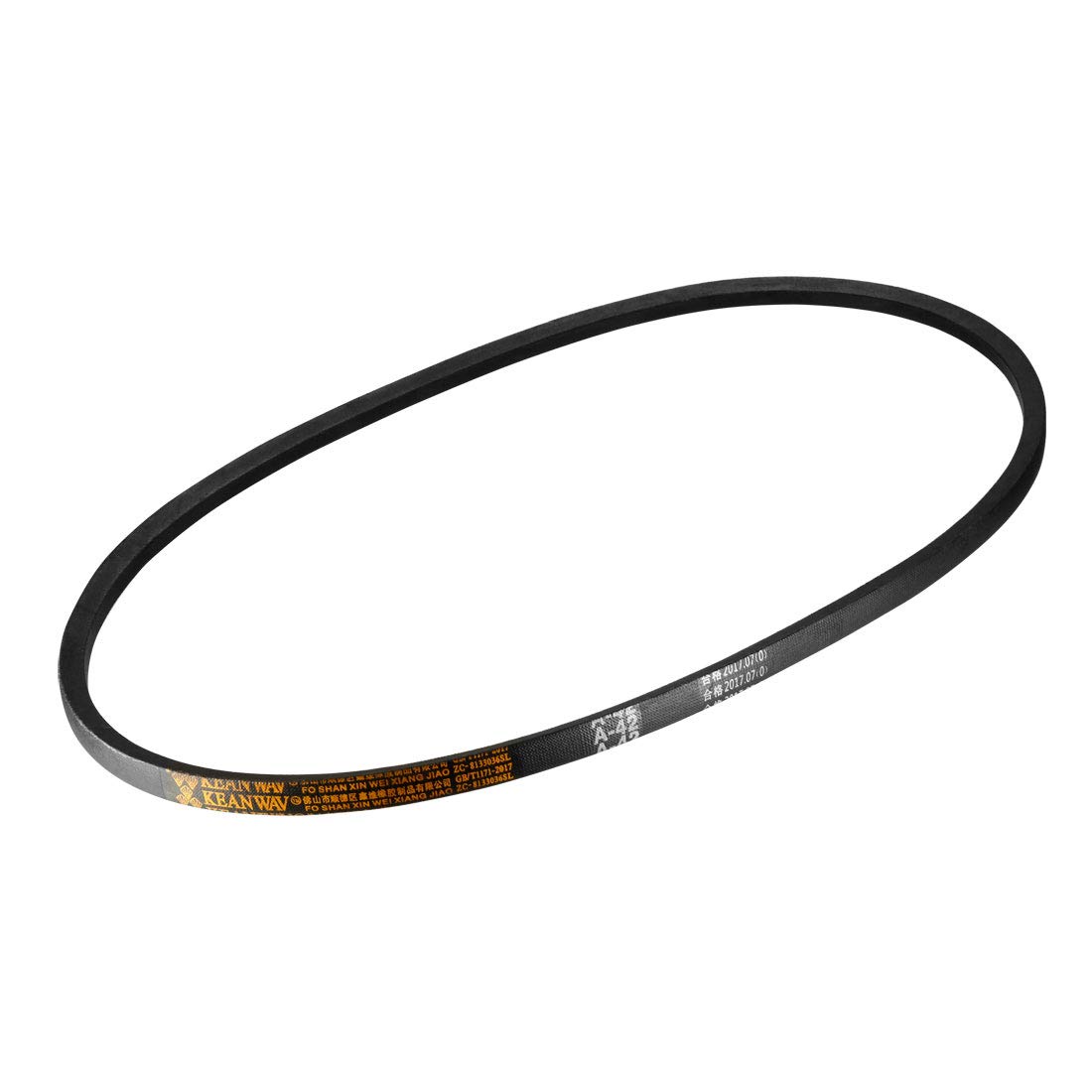 sourcing map A42 Drive V-Belts 42" Inner Length 13mm Width 8mm Thick JIS Standard A-Section Rubber Drive Industrial Transmission Belt