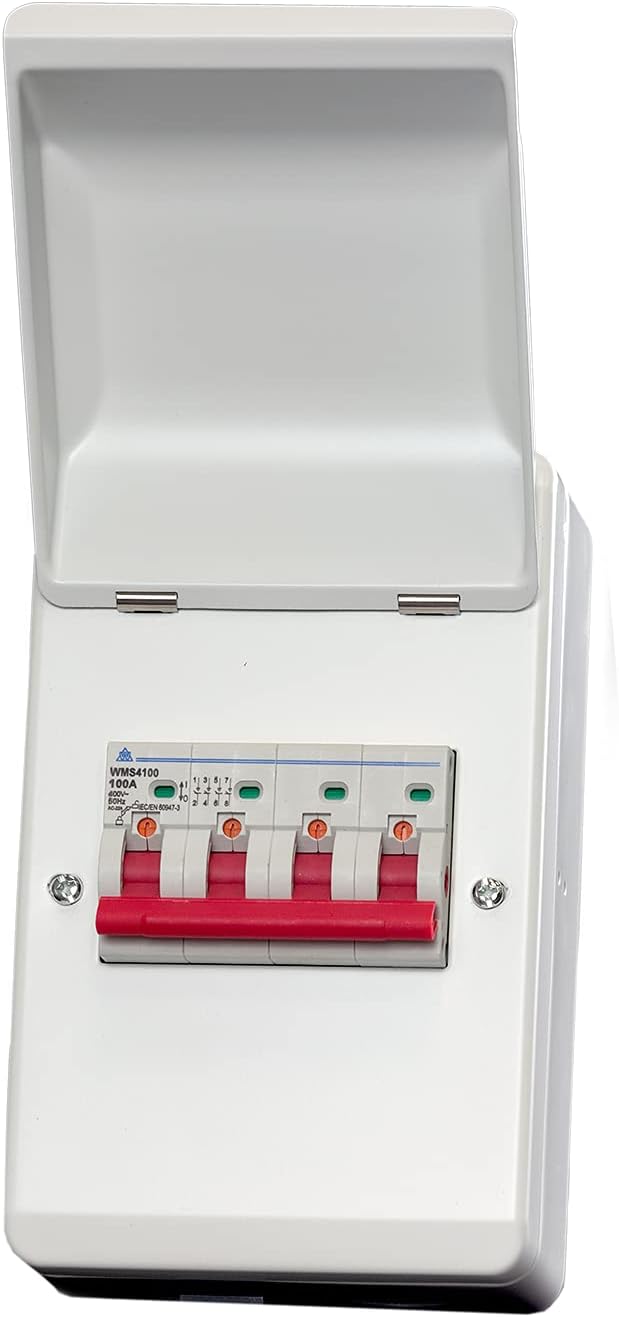 4 Pole Isolator Comes with Mini Metal Enclosure WME44100