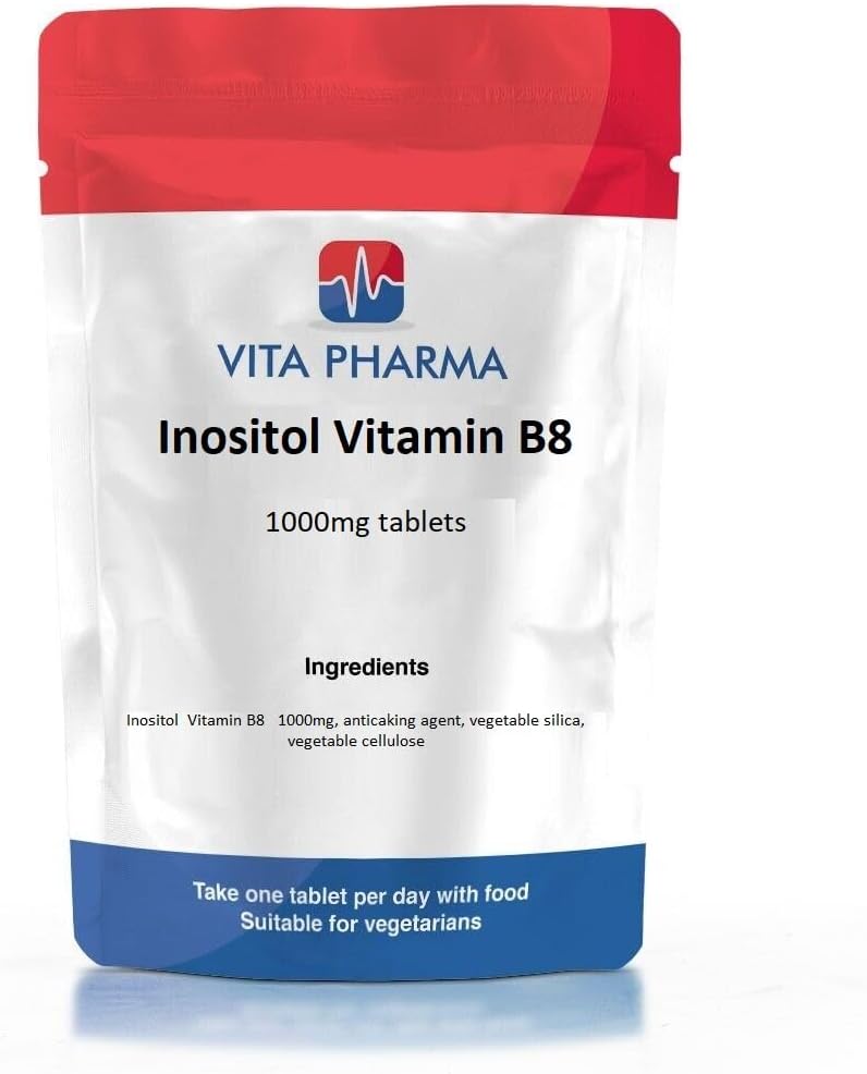 VITA PHARMA Inositol (Vitamin B8) 1000mg 60 Tablets