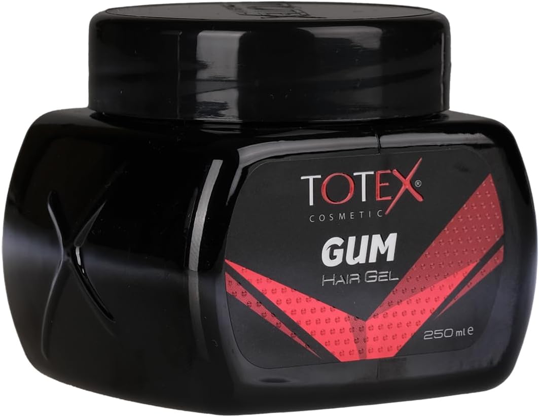 Totex Hair Styling Gum Gel, Ultra Power Strong Edge Control Gummy Gum Red Hair Gel 250ml