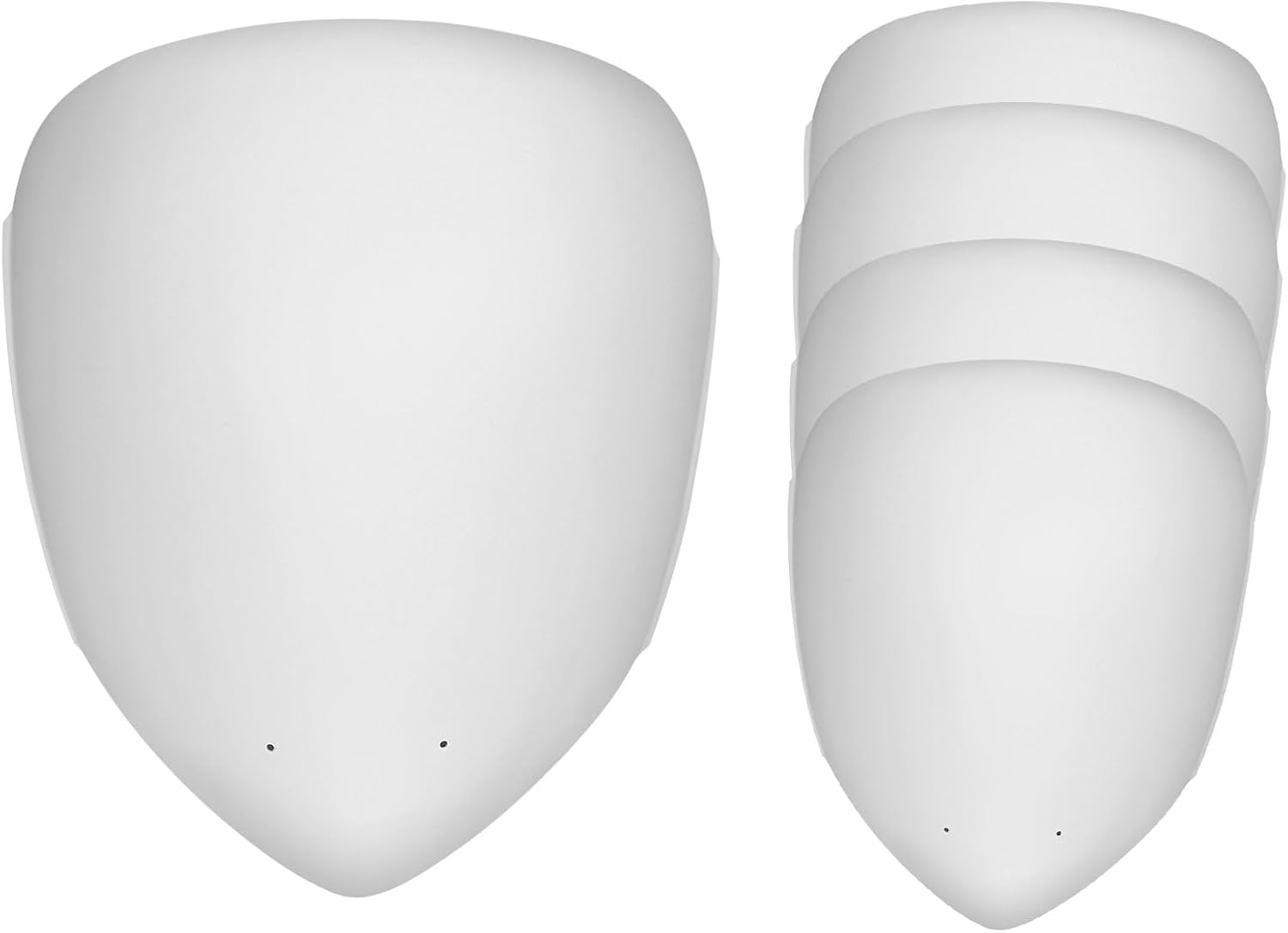 5&10 Packs DIY Cosplay Mask Blank White Plastic Full Face Mask Paintable Anime Craft Costume Mask