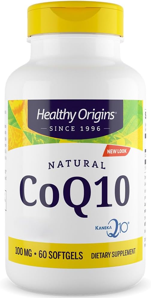 Healthy Origins, Natural CoQ10 with Kaneka QH, 100mg, High Strength, 60 Softgels, Gluten Free, SOYA Free, Non-GMO