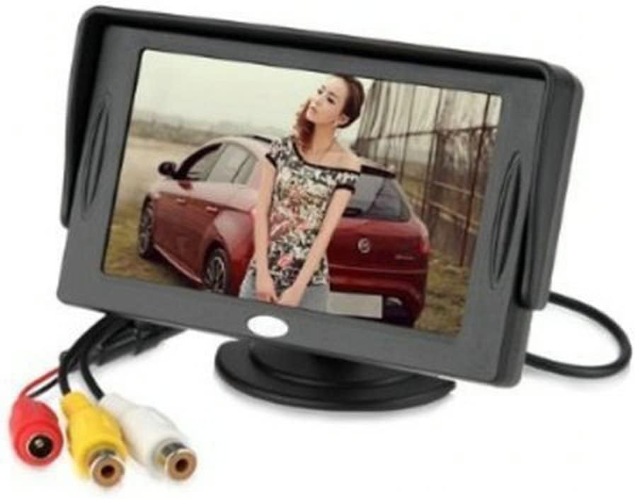 BW 4.3 Inch TFT-LCD Car Rearview Monitor Car DVD Monitor with Pocket-sized Color LCD Display, Mini LCD Car Monitor for Car/Automobile and Vehicle Backup Cameras