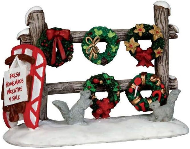 Lemax Christmas Village Christmas Wreaths 4 Sale - 54942
