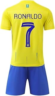 1 Stop Soccer Ronaldo CR7 Jersey Kids Uniform AL NASSR Fc Saudi Arabia New 2024