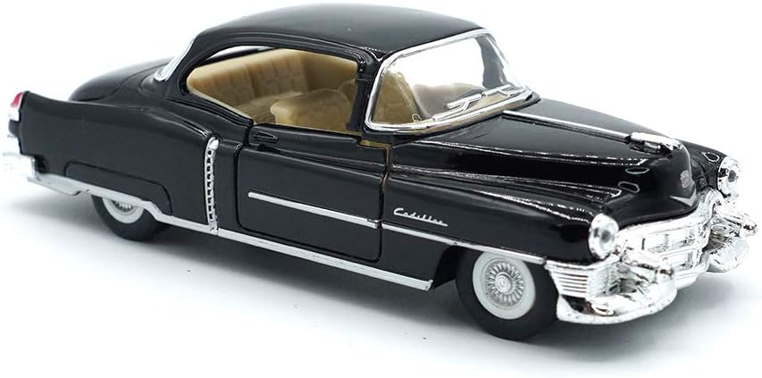 KiNSMART 1953 Cadillac Series 62 1:43 O Scale 5 Inch Die Cast Metal Model Classic Ventage Toy Car (Black)