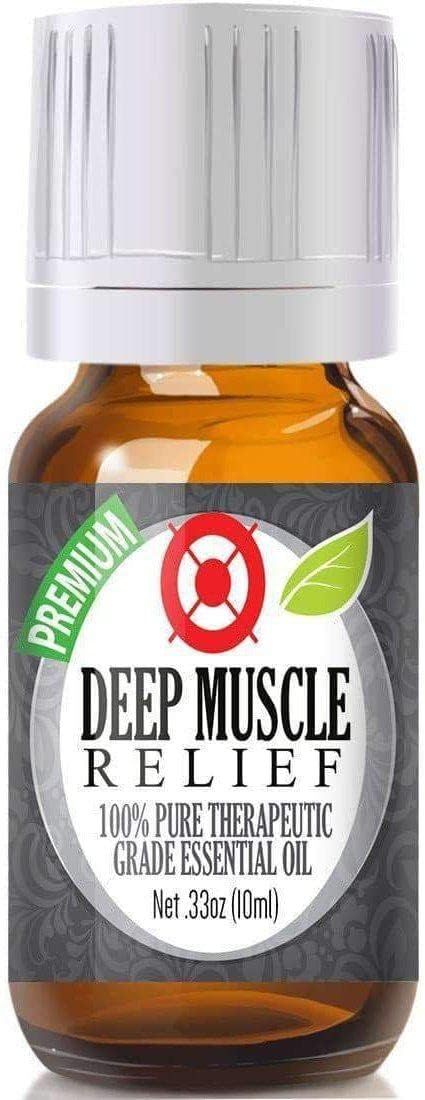 Healing Solutions Deep Muscle Relief Blend Essential Oil - 100% Pure Therapeutic Grade, 10ml