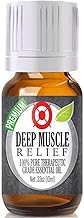 Healing Solutions Deep Muscle Relief Blend Essential Oil - 100% Pure Therapeutic Grade, 10ml