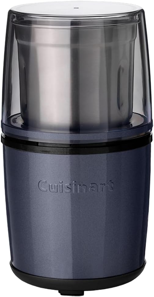 Cuisinart Electric Spice Grinder Coffee Grinder, Nut Grinder, Seed Grinder for Kitchen, Wet & Dry Electric, Easy to use Dual Stainless Steel Bowls with Storage lids Dishwasher Safe