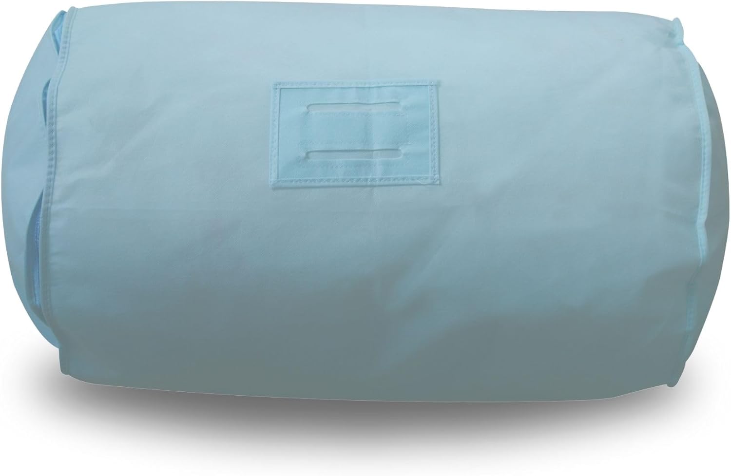 Hoesh UK Sky Blue Single Duvet Storage Bag - Breathable Cotton Under Bed Blanket, Comforter & Quilt Holder Organizer - Zippered Underbed Duvet Holder for Bedding