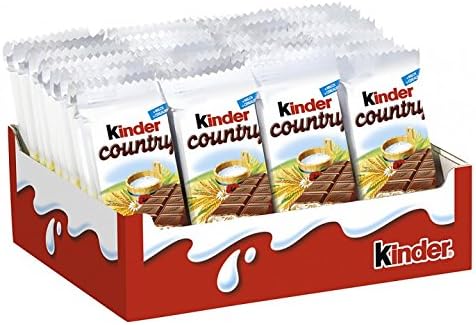 Kinder Chocolate with cereals bars Pack of 40 Bars