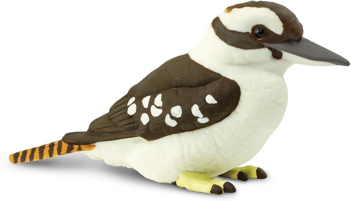 Safari Ltd. Kookaburra Figurine - Realistic 3" Bird Figure - Educational Toy for Boys, Girls, and Kids Ages 3+