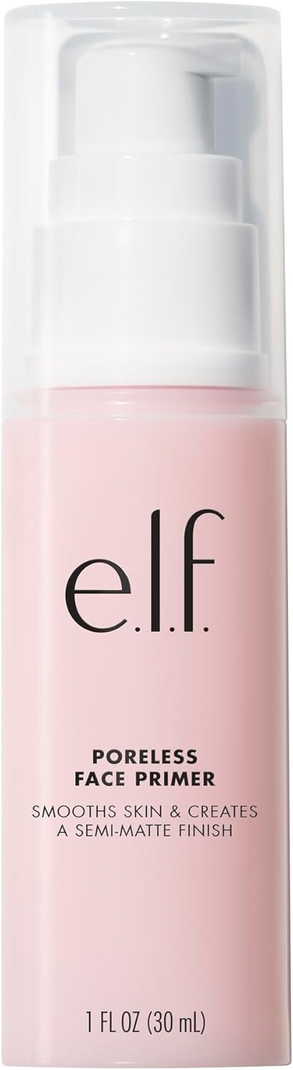 e.l.f. Poreless Face Primer, Skin-Perfecting, Lightweight & Long Lasting, Smooths & Preps to Create A Flawless Base, Infused with Tea Tree, 1 Oz
