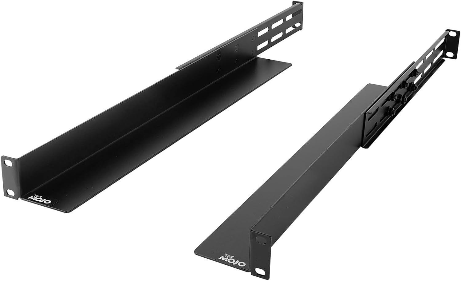 Tecmojo 1U Server Rack Rails, 4-Post Rack Shelf for Server/UPS/HPE/PowerEdge, Rack Mount Shelf with Adjustable Depth 20.9-32in(53-81.2cm), 120lbs(54kg) Capacity