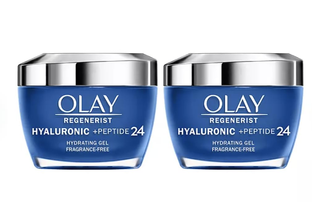 Olay Regenerist Hyaluronic + Peptide 24 Gel Face Moisturizer, Fragrance-Free (1.7 oz., 2 pk.)