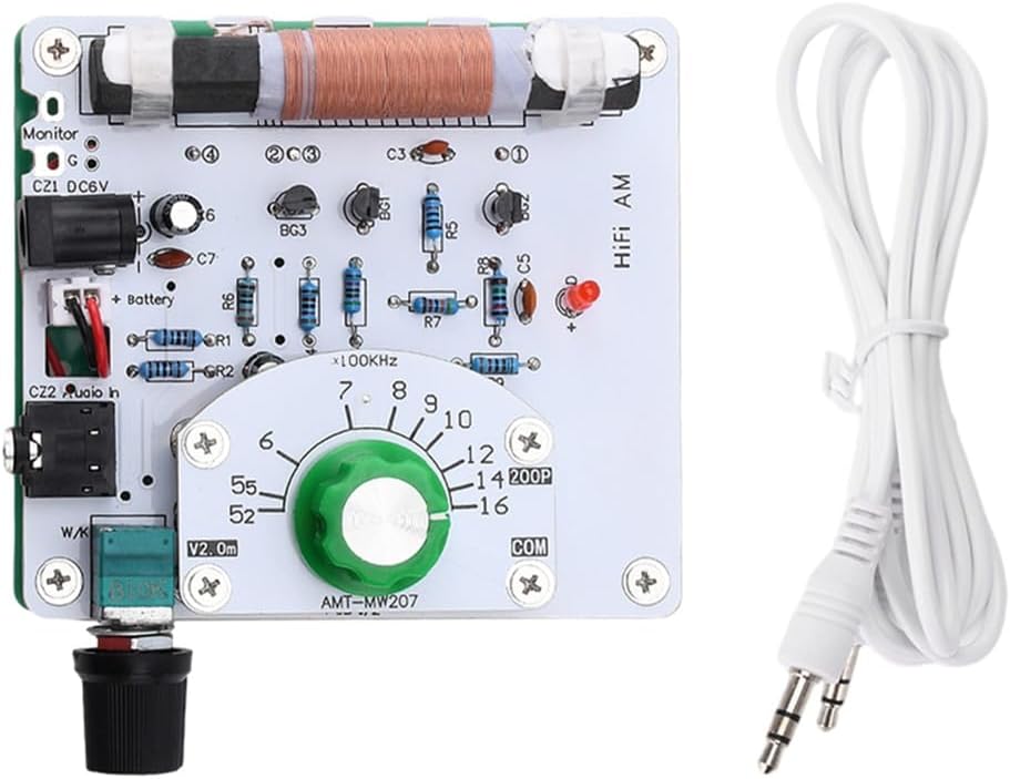 MW AM Radio Transmitter Kit 525-1605kHz, 6V DIY Circuit Board for Radio Enthusiasts, Radio Motherboard