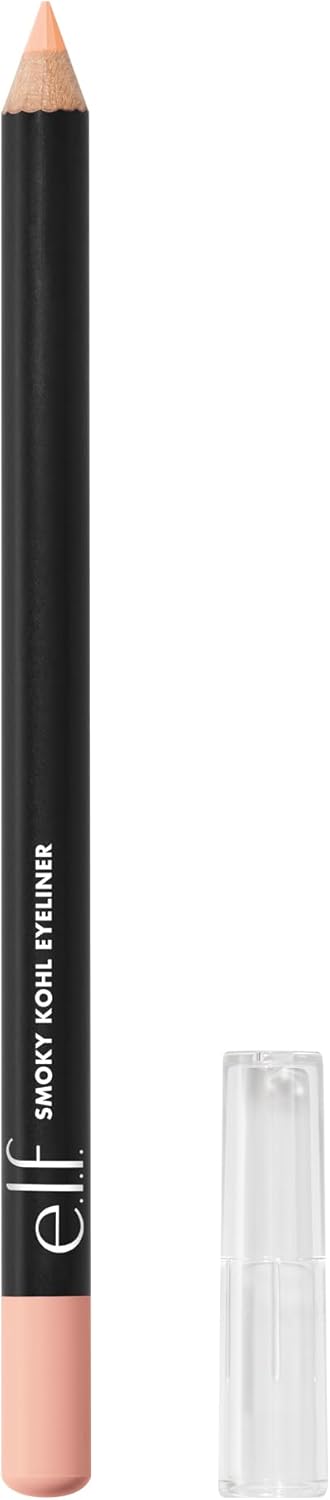 e.l.f. Smoky Kohl Eyeliner, Eye Pencil for Creating Long-Lasting, Bold, High-Pigment Makeup Looks, Vegan & Cruelty-Free, Beige Flag