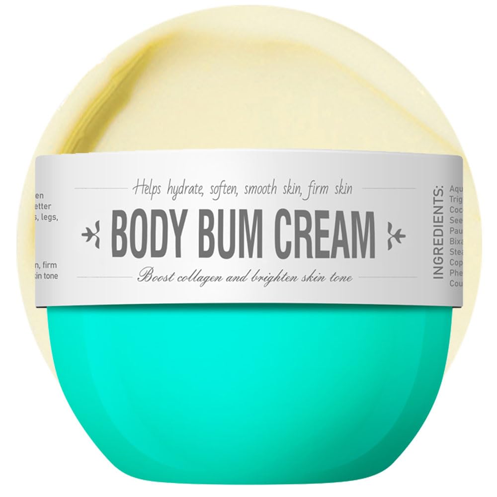 Bum Cream, Thigh and Butt Firming Body Cream, Moisturizing, Smoothening Butt Cream for Women, Lifted and Firm Tightens Skin (Caramelized coconut)