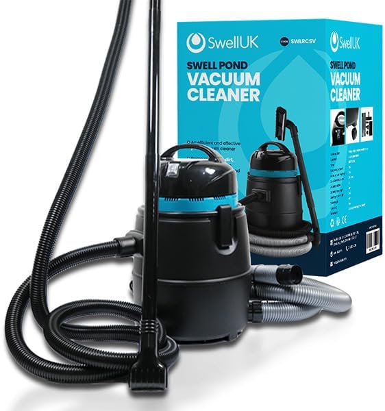 Swell UK Pond Vacuum Cleaner and Sludge Vac for Garden Fish Ponds. Include Three Nozzles