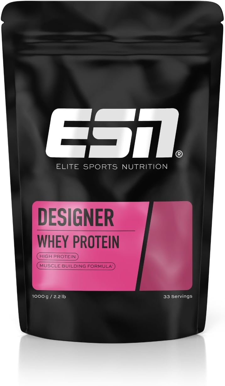 ESN Designer Whey Protein Powder, Vanilla, 1000 g, 2.2 lbs, 33 Servings