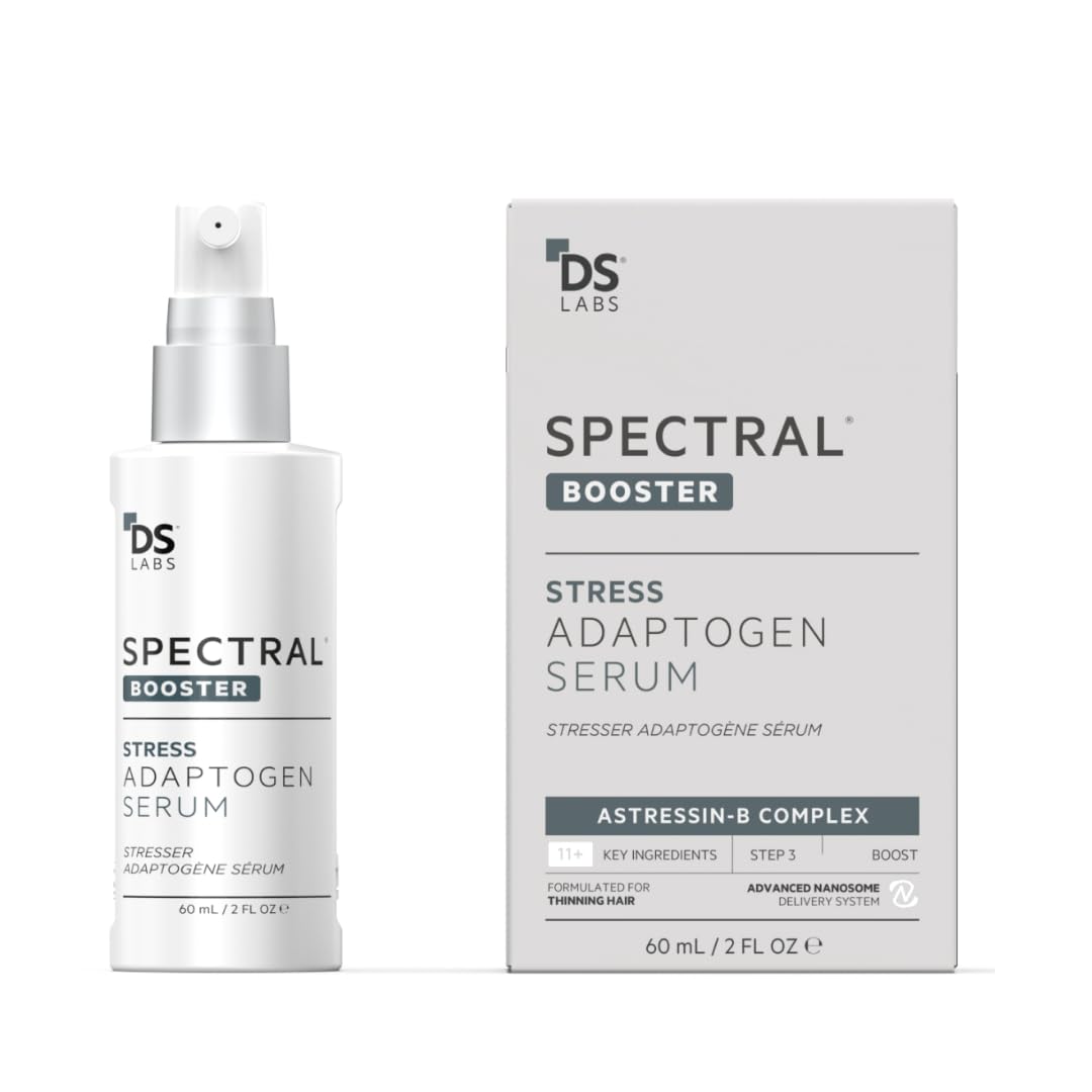 DS Labs Spectral Booster (formerly Spectral.F7) Hair Density Serum, 60mL - Non-Greasy, Leave-In, Supports Fuller, Thicker, Looking Hair, with Astressin-B Peptide & Copper Peptides, Water-Based