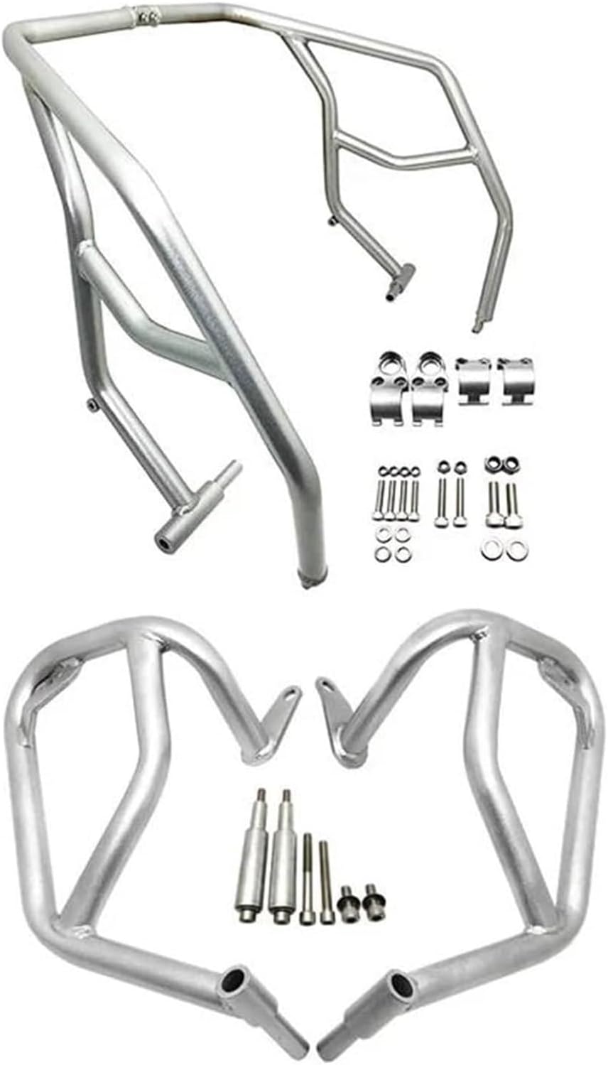 Moto Crash Bar Body For S1000XR S1000 XR S 1000XR 2019-2022 Steel Motorcycle Highway Engine Guard Bumper Crash Bars(Full Set Silver)