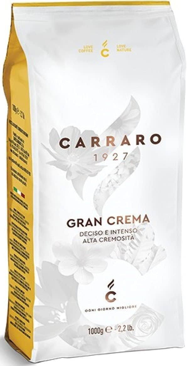 Carraro Gran crema Italian roasted coffee beans 1 kg
