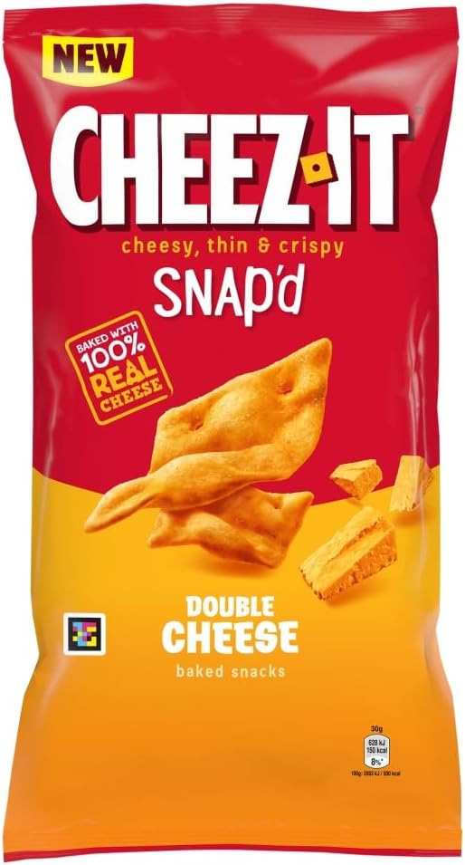 Cheeze-It Snap'd Double Cheese Baked Snacks, 150g