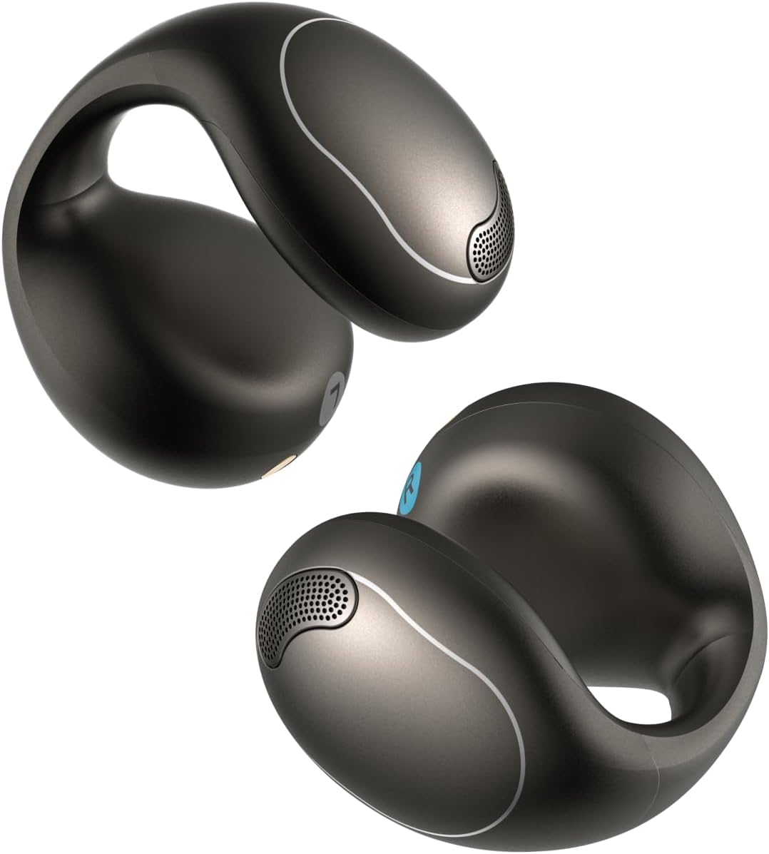 soundcore C40i by Anker, Open-Ear Earbuds, Clip-On Headphones, Flexible Joint Design, Button Controls, Lightweight Comfort, Stable Fit with Attachable Ear Grips, Expansive Drivers for Clear Sound