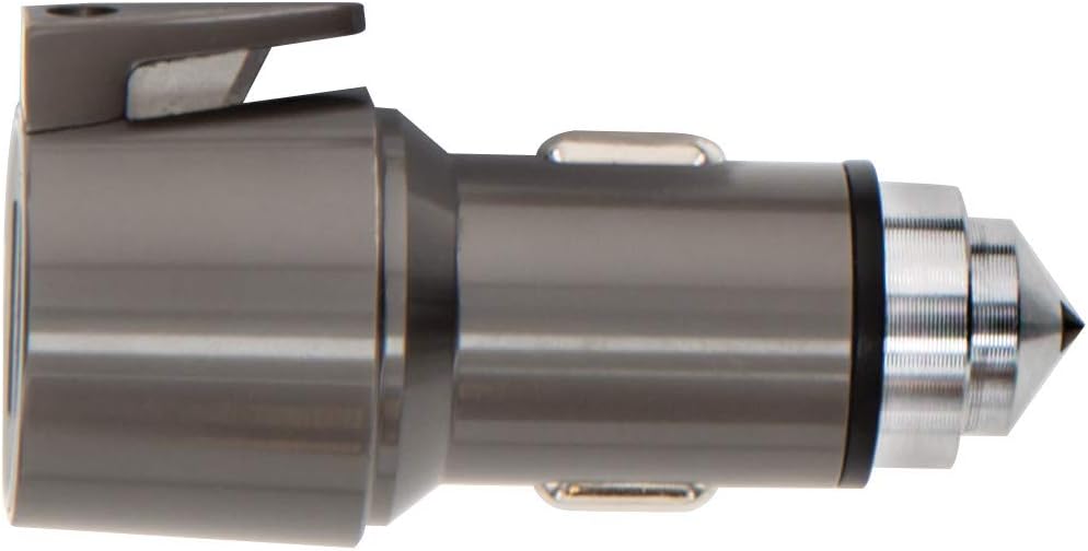 Smith & Wesson Vehicle Escape Tool with Glass Break, Strap Cutter, USB Charging Ports and Compact Design for Emergency, Charging and Survival