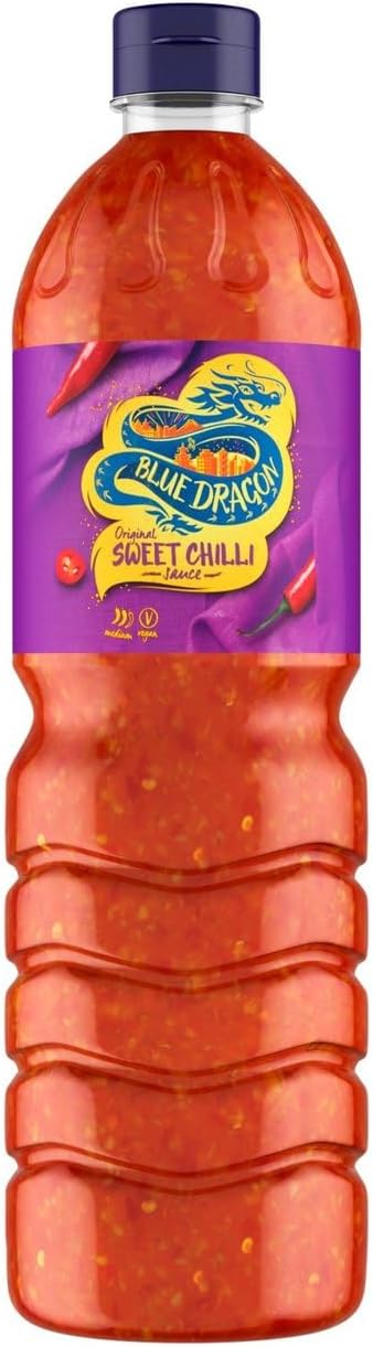 Blue Dragon Original Thai Sweet Chilli Dipping Sauce 1L | Medium Heat | Perfect With Goujons, Wraps, Burgers, Chicken, Halloumi & More