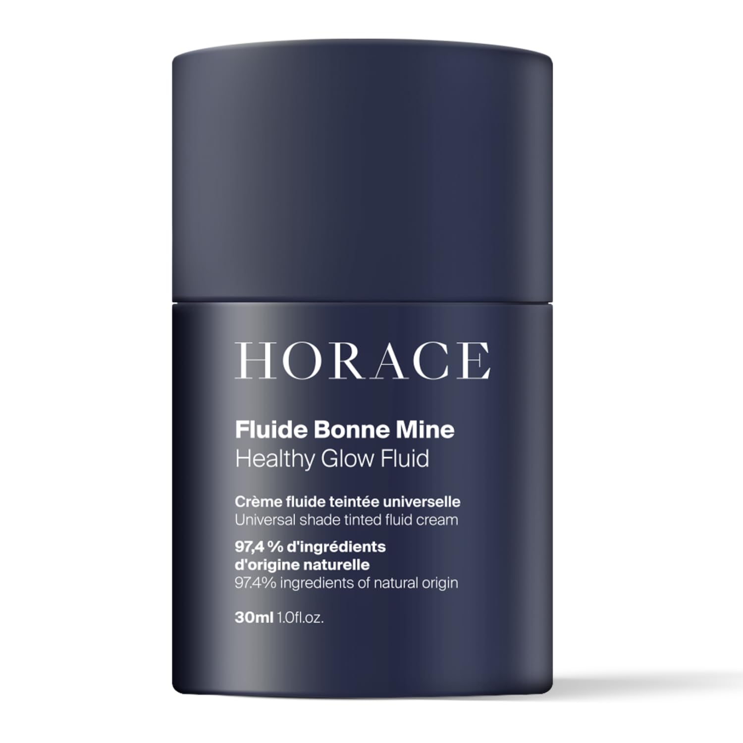 HORACE Healthy Glow Fluid for Men – Tinted Fluid Cream – Universal Shade for All Skin Types – 97% Organic & Natural Ingredients – No Parabens, Silicones, or Mineral Oils – 30 ml