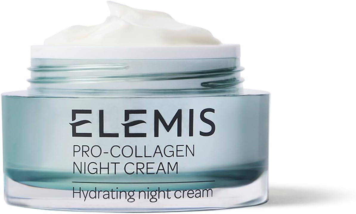 Elemis Pro-Collagen Night Cream, Marine Cream SPF 30 & Rose Marine Cream 30ml – Anti-Aging Moisturiser for Firming, Hydration & Radiant Skin