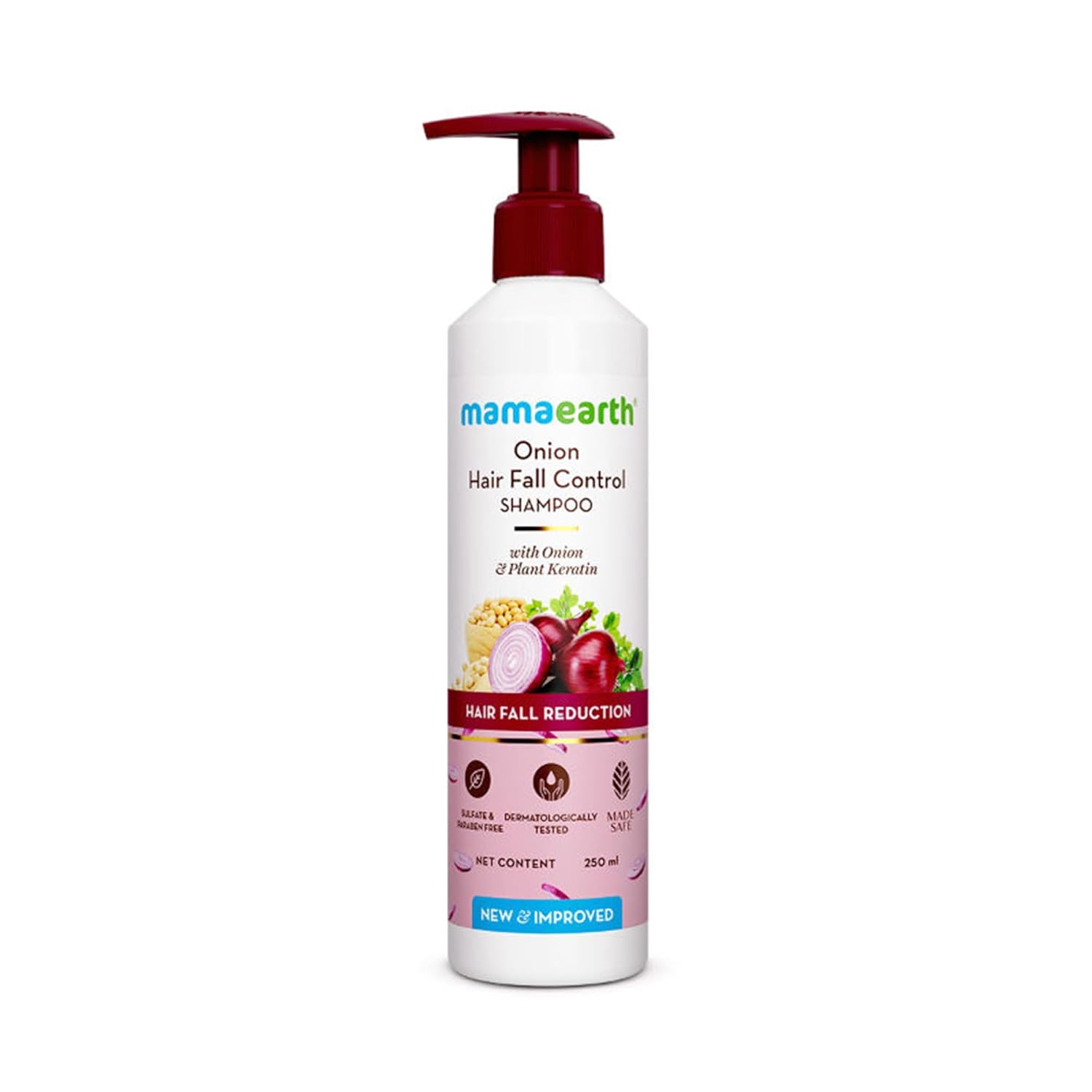 MAMAEARTH Onion Shampoo With Onion & Plant Keratin 8.45 fl oz (250ml)