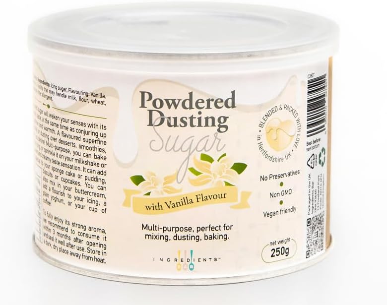 Vanilla Sugar | Premium Flavour | Multipurpose for Mixing, Dusting, Icing | Rich Vanilla Taste | 250g