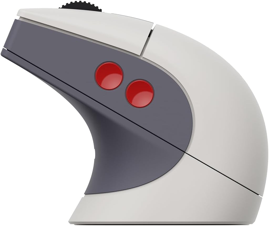 8Bitdo Retro R8 Mouse with Charging Dock, PAW 3395 Optical Sensor DPI 26,000, Wireless Mouse with 4K Polling Rate, Programmable Buttons, and Kailh Sword GM X Micro Switches - N Edition