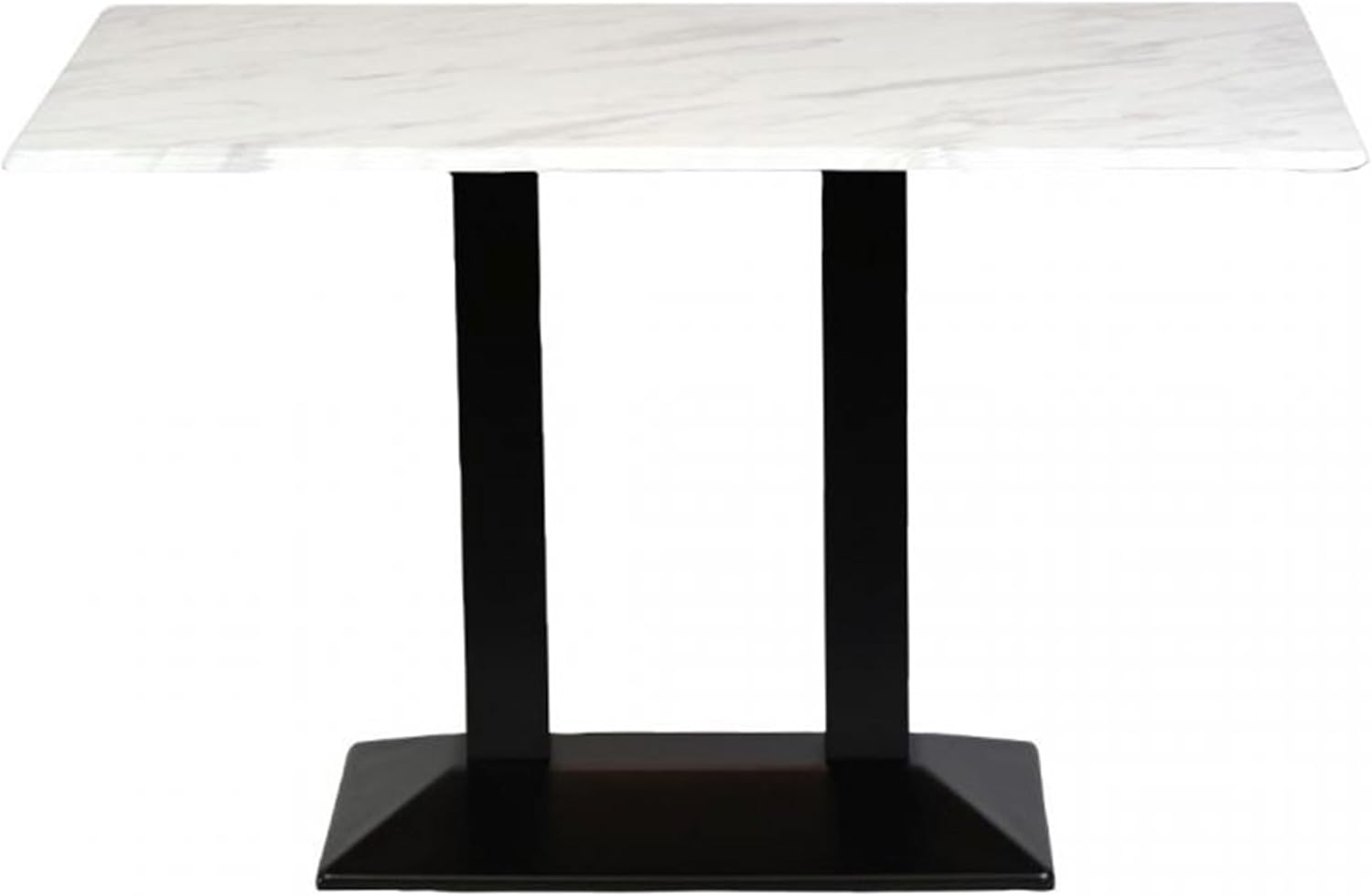 CVS2020.COM Marble Coffee Table with Metal Legs – Tabletop (104L x 68W x 75H) cm, Coffee Table for Living Room, Small Dining Table, Modern Marble Table for Home, Office, Restaurant/Takeaway