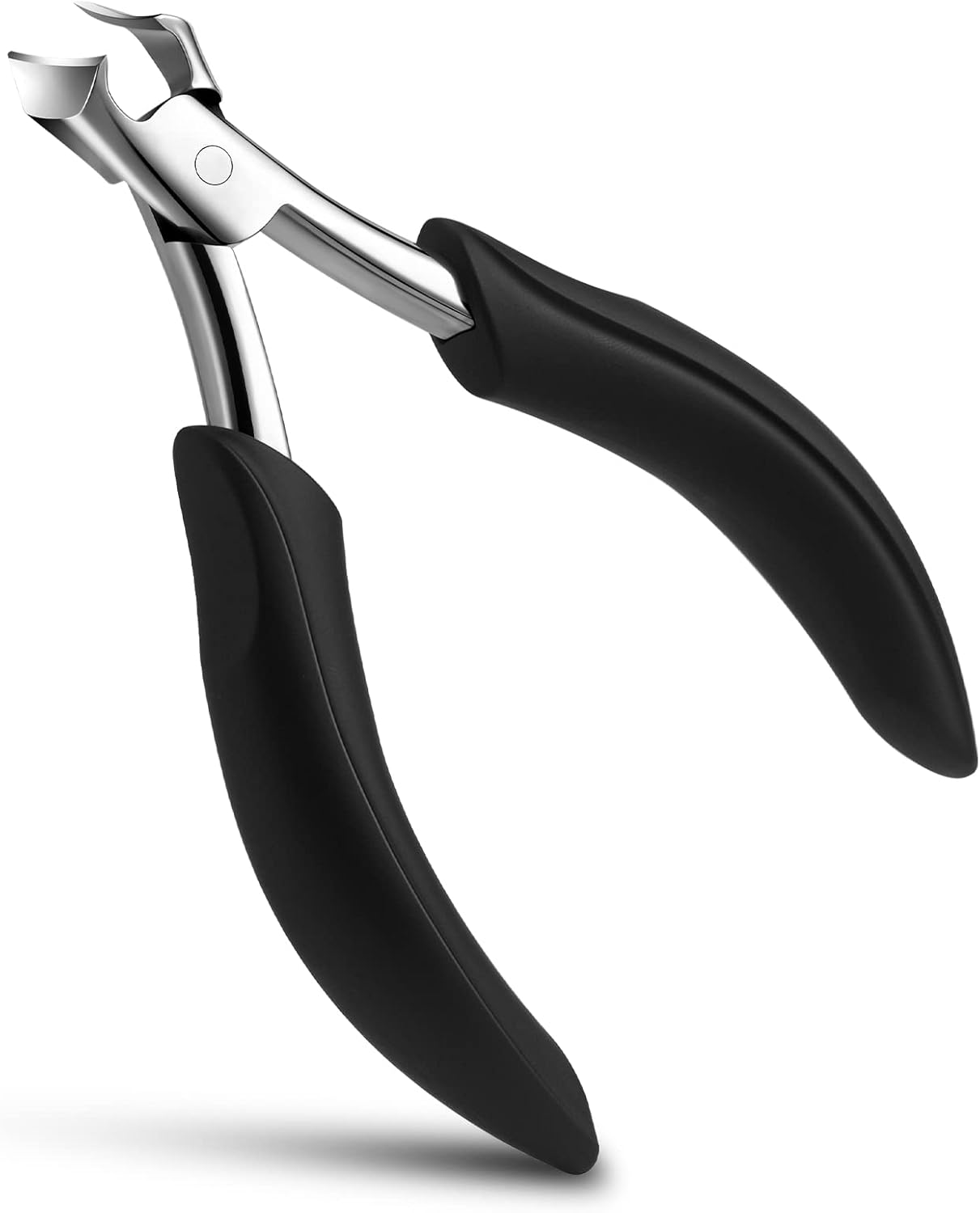 FVION Heavy Duty Nail Clippers for Men, Firm-Grip Toenail Clippers for Seniors' Thick Nails, Nickel Plated Professional Ingrown Toenail Clippers