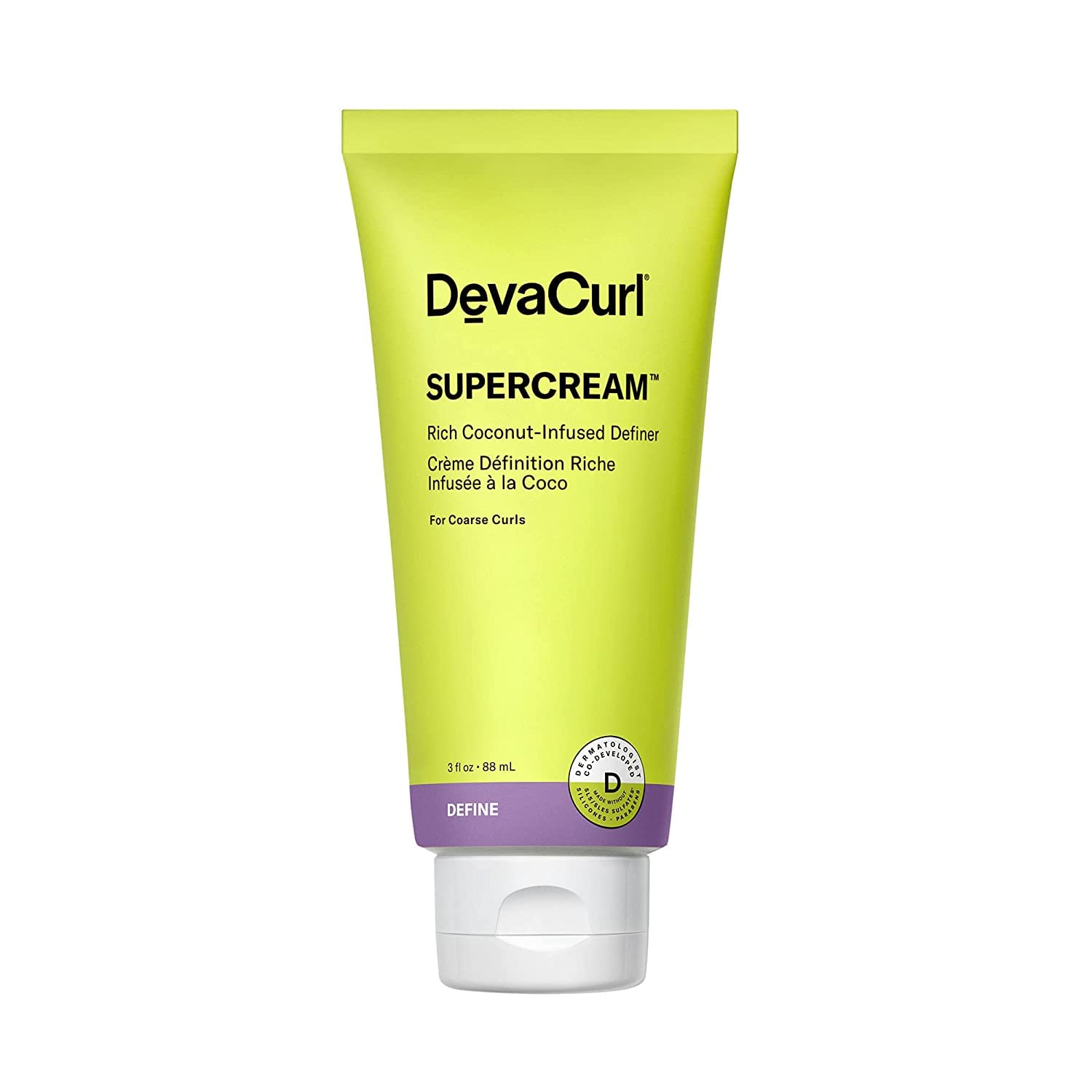 DevaCurl SuperCream Ultra-Rich Moisturizing Definer | Hydra-Definition Blend | Multitasking Styler