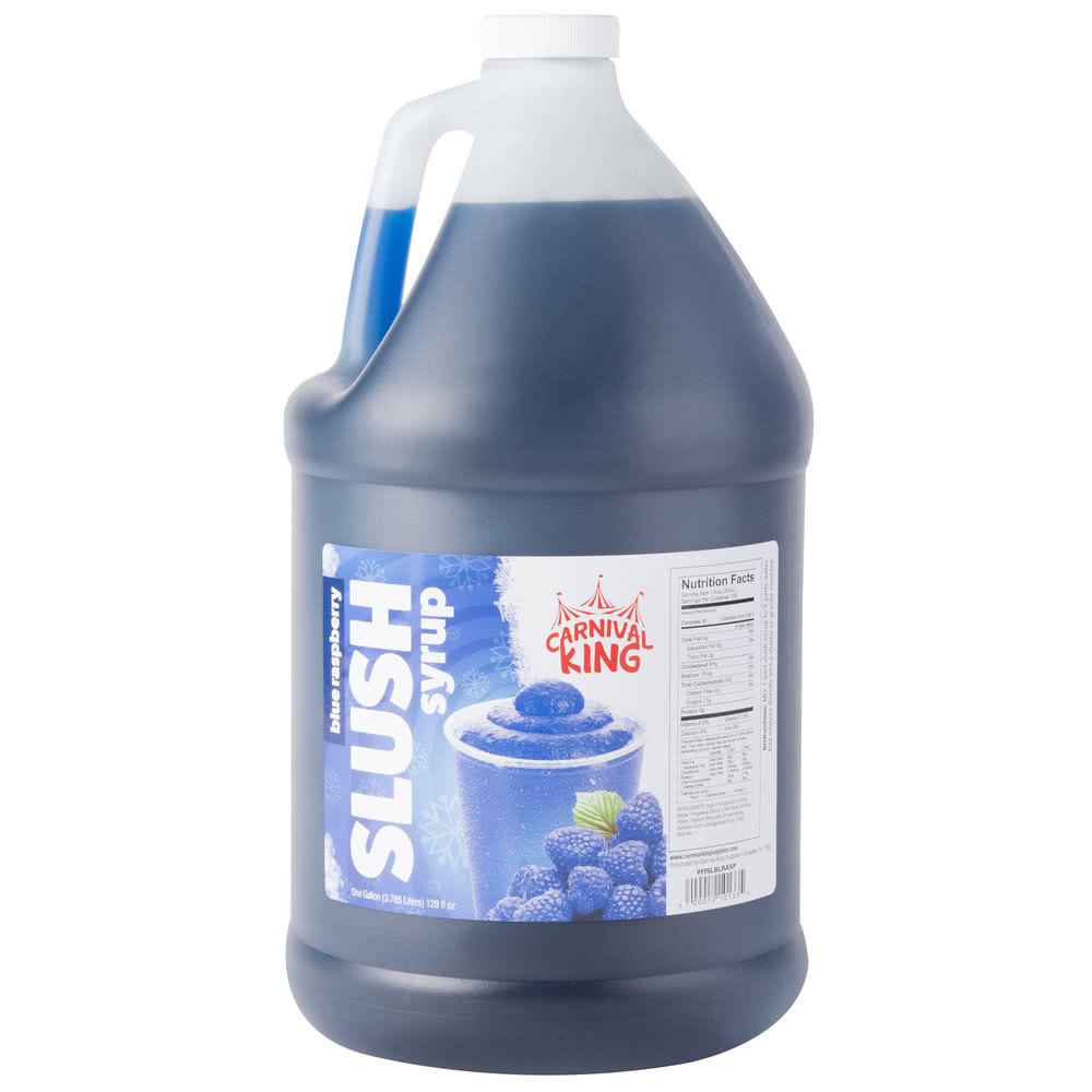 TableTop King 1 Gallon Blue Raspberry Slushy Syrup_AB