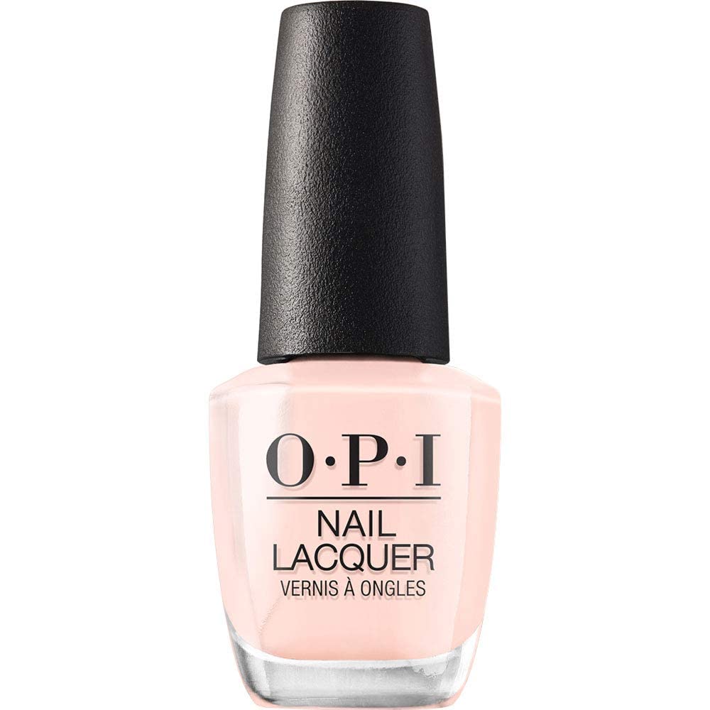OPI Nail Lacquer Nail Polish | Sheer Light Nude Pink Crème Chip Resistant Nail Polish | Fast Drying, Streak Free