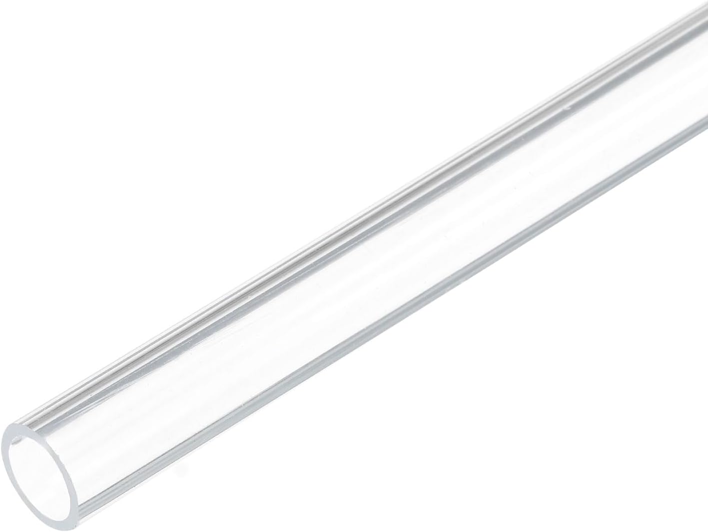 12" Clear Plastic Rigid Pipe 9mm x 12mm(3/8" x 1/2") Acrylic Tube Round Polycarbonate Tubing, [for Plumbing, Hydraulics, Pneumatics, Aquarium, DIY]