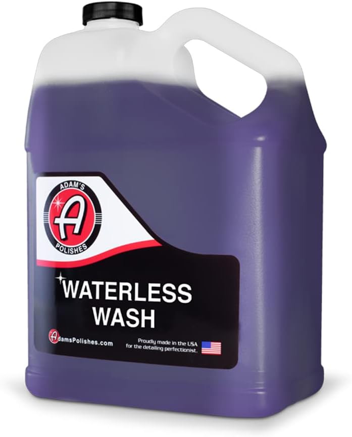 Adam's Polishes Waterless Wash (Gallon) - Cleaning Car Wash Spray for Detailing | Safe Ultra Slick Lubricating Formula for Auto, Boat, Motorcycle, RV | No Garden Hose, Wash Soap, or Foam Cannon