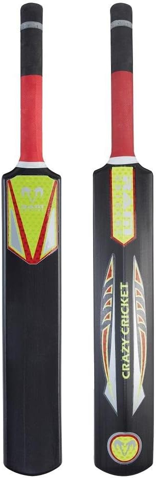 Ram Cricket Crazy Cricket Bat – Durable Plastic Construction with Powerful Hitting Zone – Available in Sizes SH, 6, 4, 2, 0 – Suitable for Cricket Training, Cricket Matches, Garden, Beach, or Park