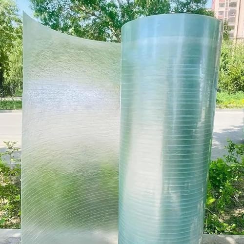 Polycarbonate Roofing Sheets,Glassfiber Daylighting Panels,Rain-Proof Greenhouse Canopy Balcony Awning Covers,for Outdoor Glazing Panels Replacement Shed Panel Solid,Can Cut (3.3 x 9.8ft)