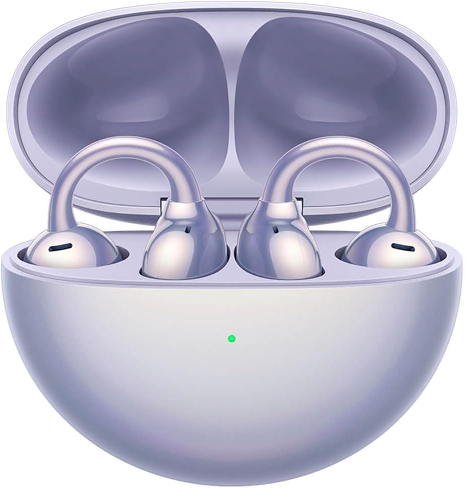 HUAWEI FreeClip Wireless Earbuds - Open Ear Bluetooth Earphones with Long Lasting Battery AI Crystal Clear Sound - Lightweight in-Ear Headphones with IP54 Resistance to Dust Water