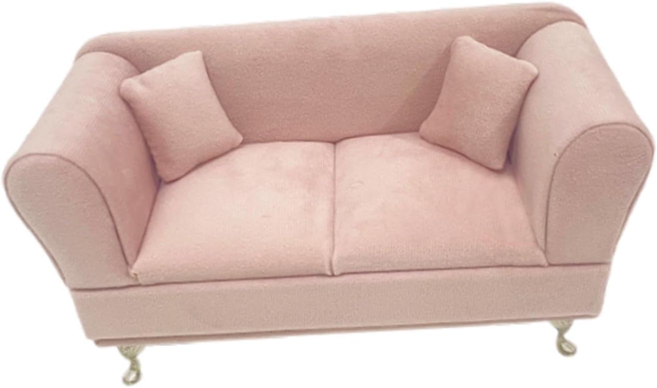 Baoblaze 1/6 Scale Dollhouse Sofa Miniature Sofa Bedroom Decor Gift Jewelry Box Organizer Furniture Model for 12inch Dolls Accessories