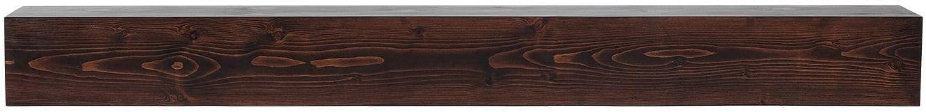 VEVOR Fireplace Mantel, 60" x 8" x 6", 50 lbs Weight Capacity, Natural Wood Mantel for Over Fireplace, Wall Mounted Floating Farmhouse Shelf, Handcrafted Fireplace Mantel for Wall Decor, Rustic Brown