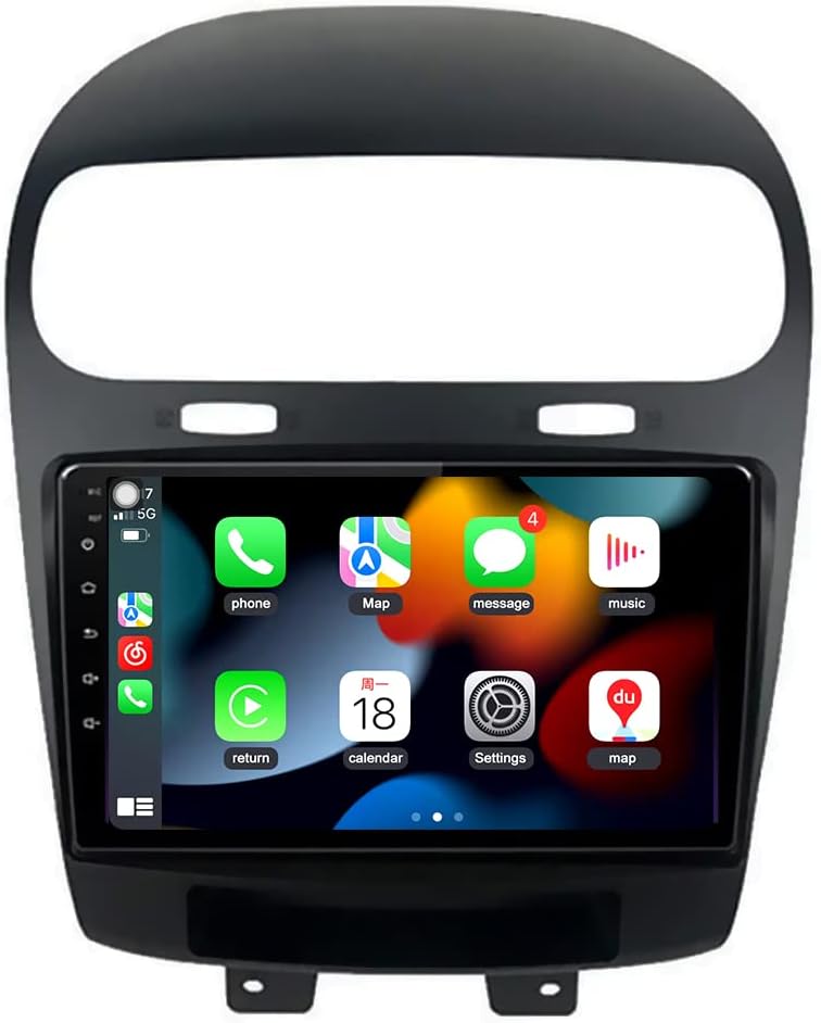 for Dodge Journey Radio 2012-2020 Stereo Upgrade with Wireless Carplay Android Auto and Free Backup Camera 9" IPS Touchscreen Car Stereo GPS Navigation Replacement for Car Head Unit (4GB RAM+64GB ROM)