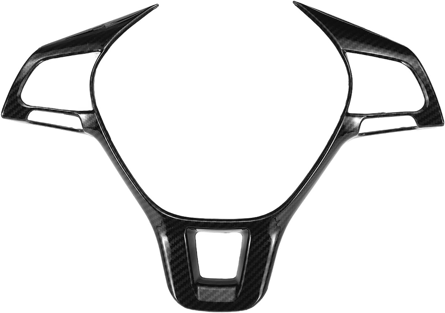 HUIBEN Xwang store Carbon Fiber Look Steering Wheel Trim Frame Cover Decoration Sticker Compatible With VW Golf GTI MK5 MK6 MK7 MK7.5 GTI MK6 GTI R R-Lines